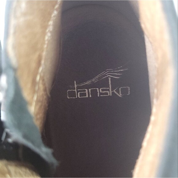 Dansko Delphina Ankle Bootie Black Suede Womens 6.5-7 - Picture 8 of 12